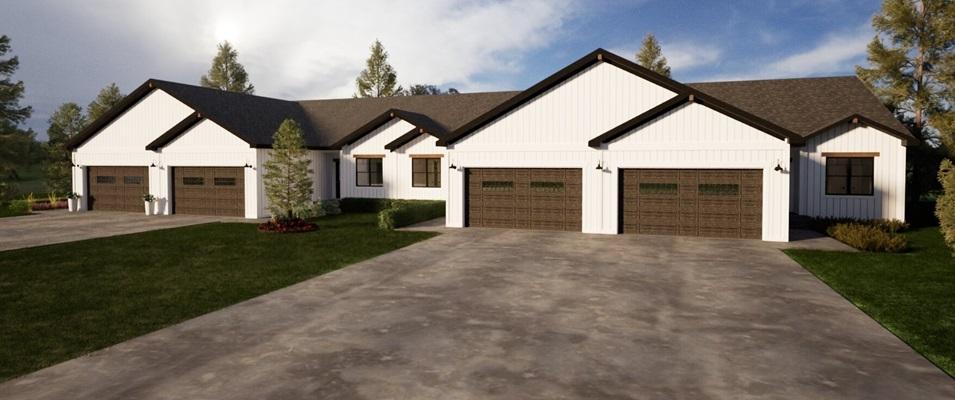 A rendering of the new homes to be built in Fairway Drive Estates in Niverville.