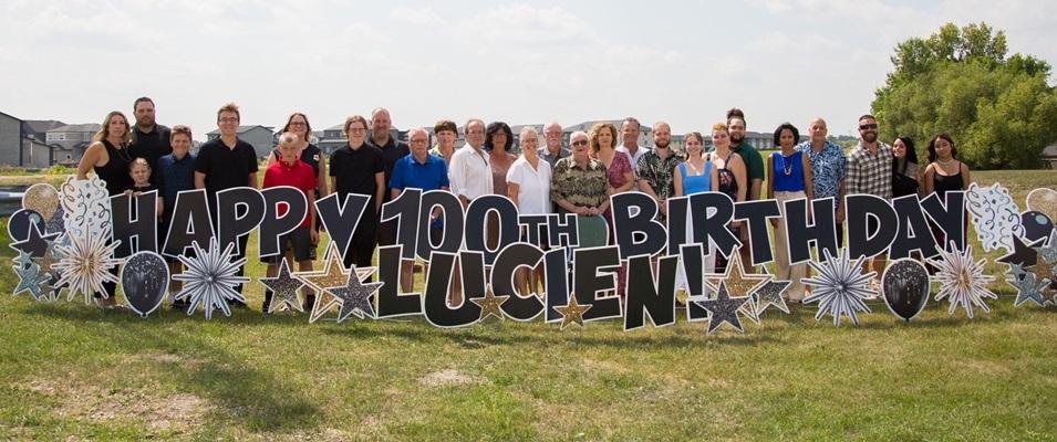 Lucien Sylvestre of St. Adolphe is celebrating his 100th birthday.