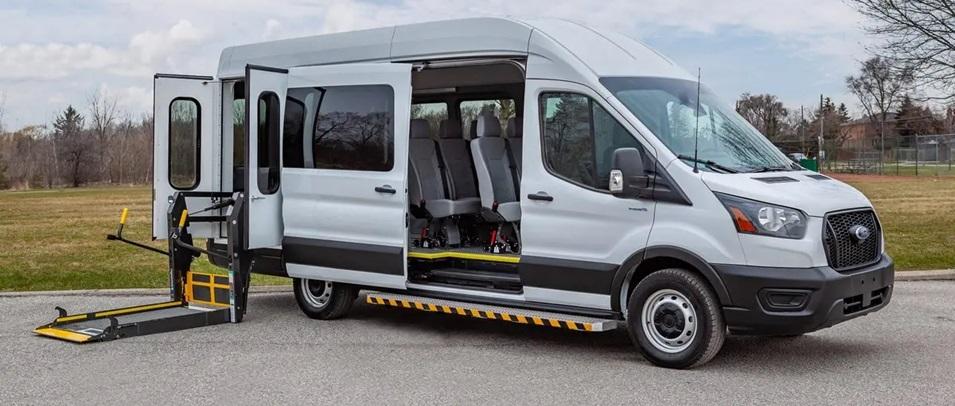 An example of a wheelchair-accessible mobility van.