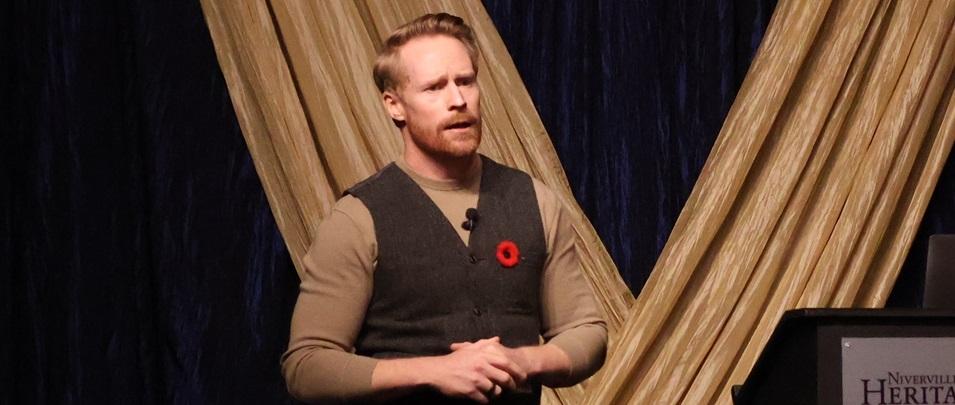 Special speaker Jon Montgomery told his inspirational story at this year's gala fundraiser.