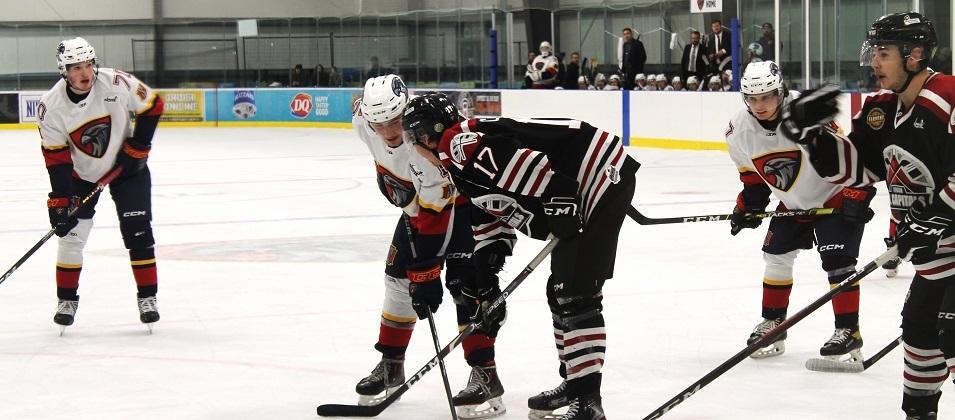 The Niverville Nighthawks couldn’t muster any offence throughout the evening as they lost 2–1 to the Virden Oil Capitals in a tightly contested game on Saturday night at the CRRC. 