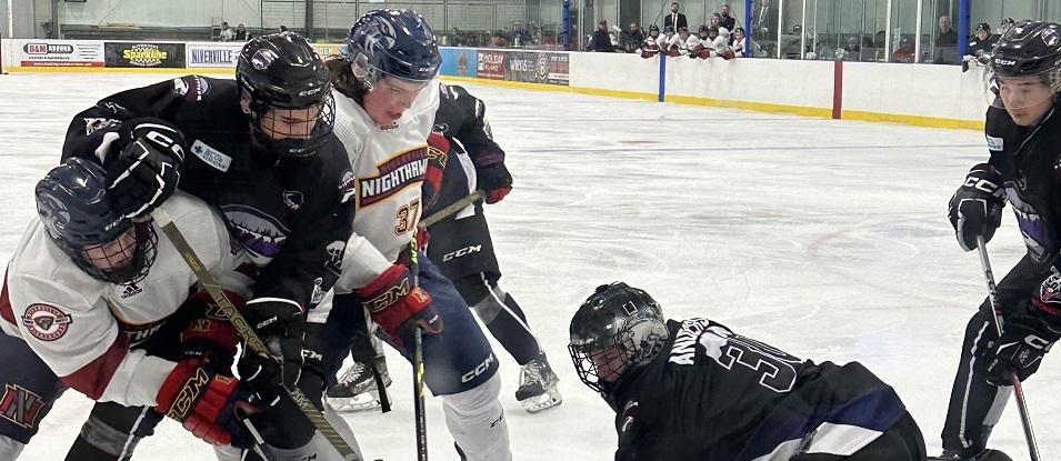 It was a Saturday night to forget at the CRRC as the Niverville Nighthawks were blown out 5–0 by the OCN Blizzard.