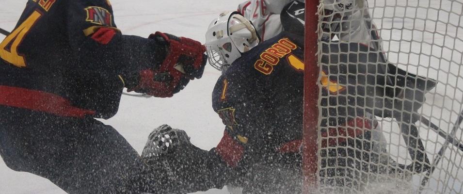 Goaltender Keegan Gordon recorded the team's first shutout of the season.