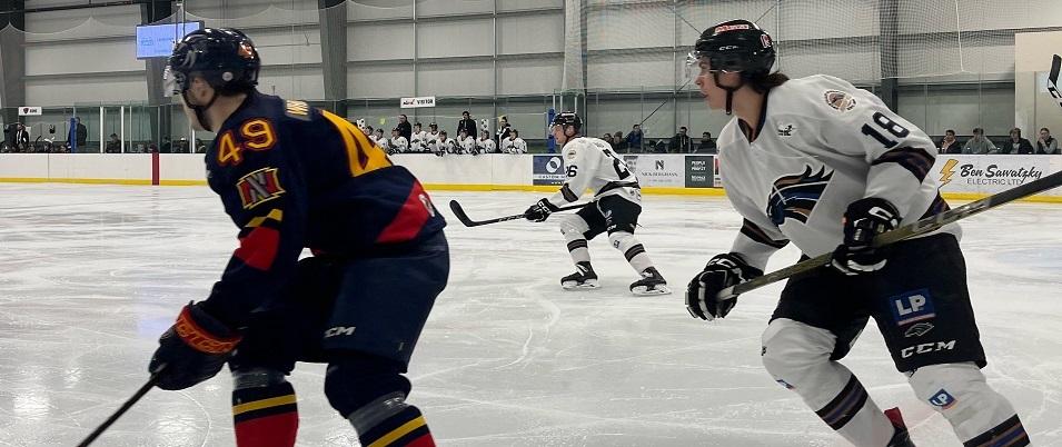 The Niverville Nighthawks escaped the Swan Valley Stampeders with a dramatic 4–3 victory at home at the CRRC on Saturday night.