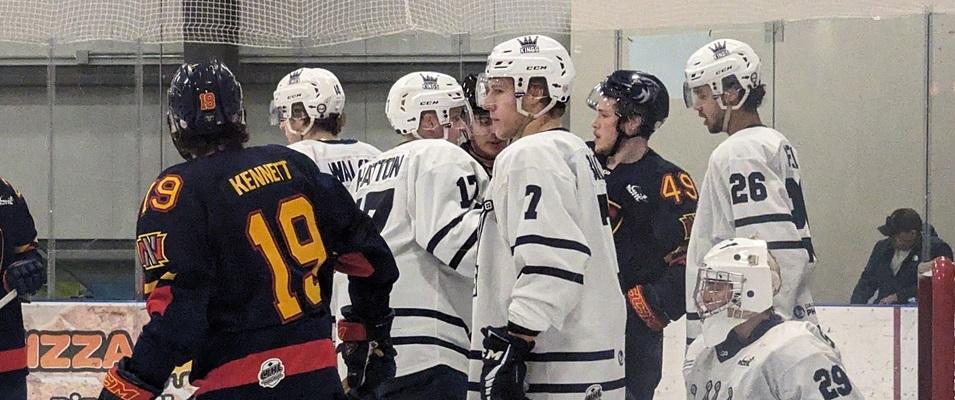  Ty Dilello The Niverville Nighthawks are clinging to the final playoff spot in the MJHL by a thread after a 4–1 loss to the Dauphin Kings on Saturday night.