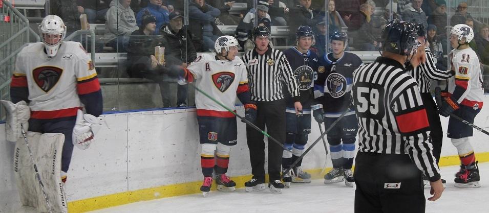 The Niverville Nighthawks came back down to earth on Saturday evening on the road with a 5–1 loss to the first-place Steinbach Pistons.