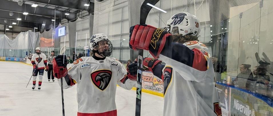 The Niverville Nighthawks have made it three wins in a row after a crucial 5–3 victory over the Winnipeg Blues on the road on Friday night