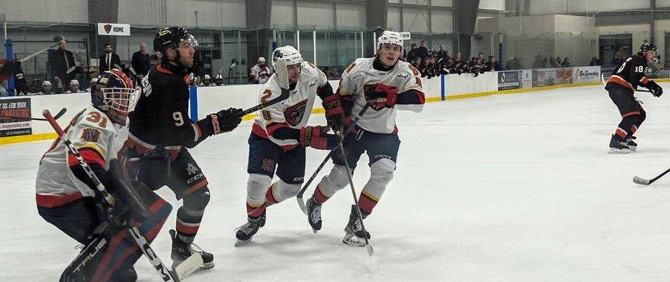 The Niverville Nighthawks keep on rolling with another dramatic 2–1 victory against the Winkler Flyers, once again in overtime.