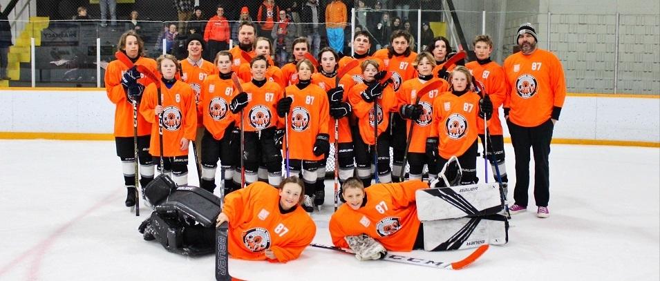 The Eastman South U13AA hockey team.