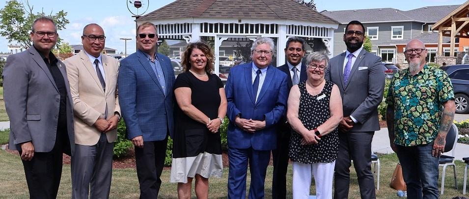 Dignitaries gathered in Niverville last Friday for a major announcement at the Heritage Centre.