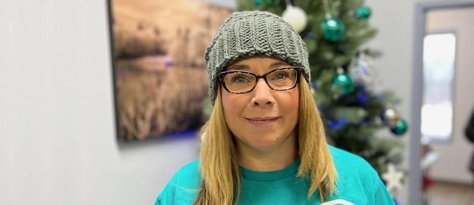 Donna Swarzynski, a former food bank user, knows what it's like to experience food insecurity and need help.