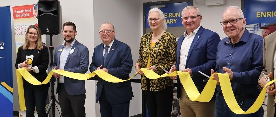 Leaders and dignitaries take part at the facility's the official ribbon-cutting ceremony.