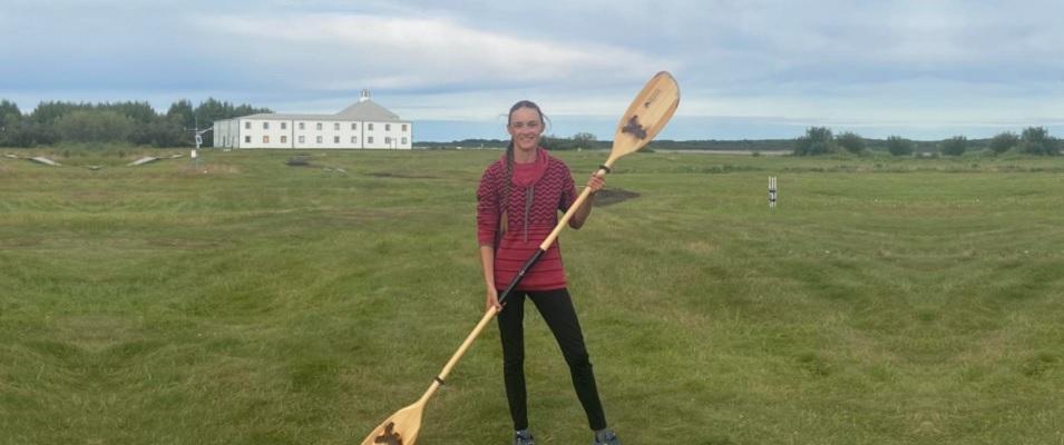 Madison Eklund reaches York Factory, on the Hudson Bay, via the Red River (and many other rivers).