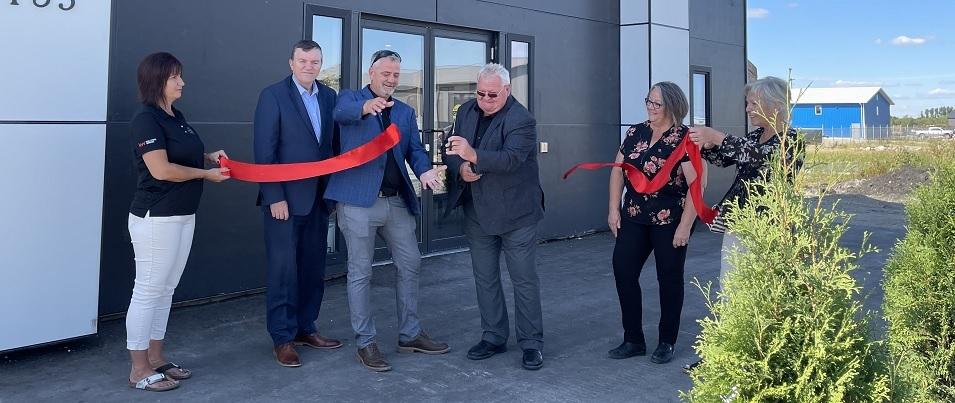 The ribbon-cutting for the new Keller Williams real estate office in Niverville.