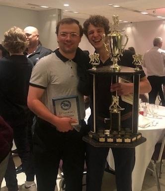 Denis Gagnon and Hayden Fast at the MMJHL Awards
