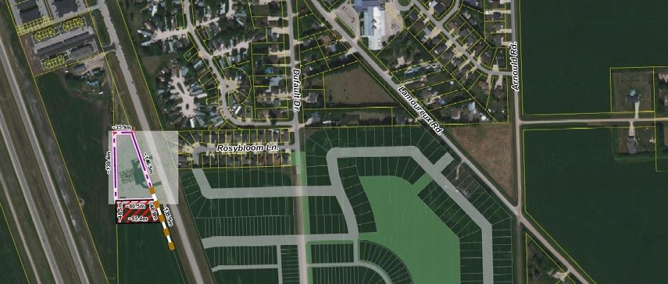 Map showing the location of the new daycare on the south side of Île-des-Chênes.