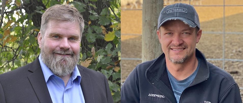 HSD Ward 1's new trustees: Jeff Friesen of Kleefeld and Dallas Wiebe of Niverville.