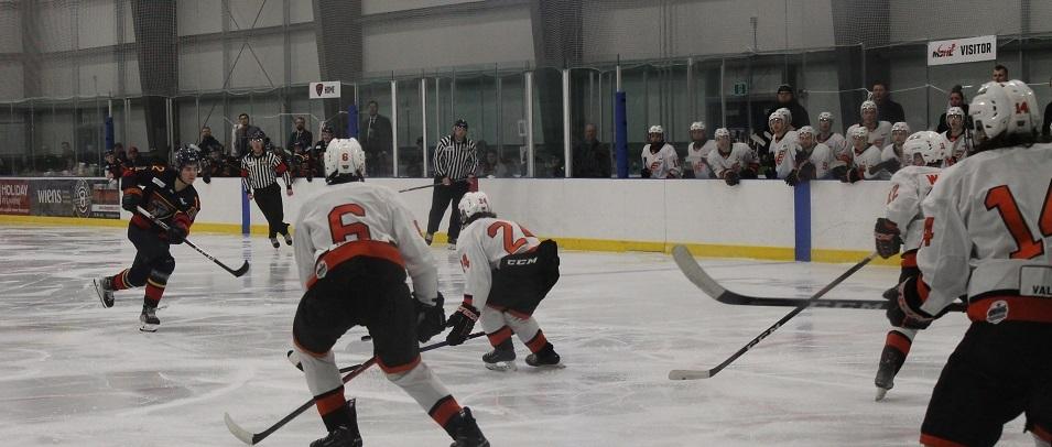 It was a game that didn’t mean anything to either team, but it still needed to be played. In the final match of the regular season on Sunday afternoon, the Niverville Nighthawks lost 6–4 to the Winkler Flyers in front of a packed home crowd at the CRRC.