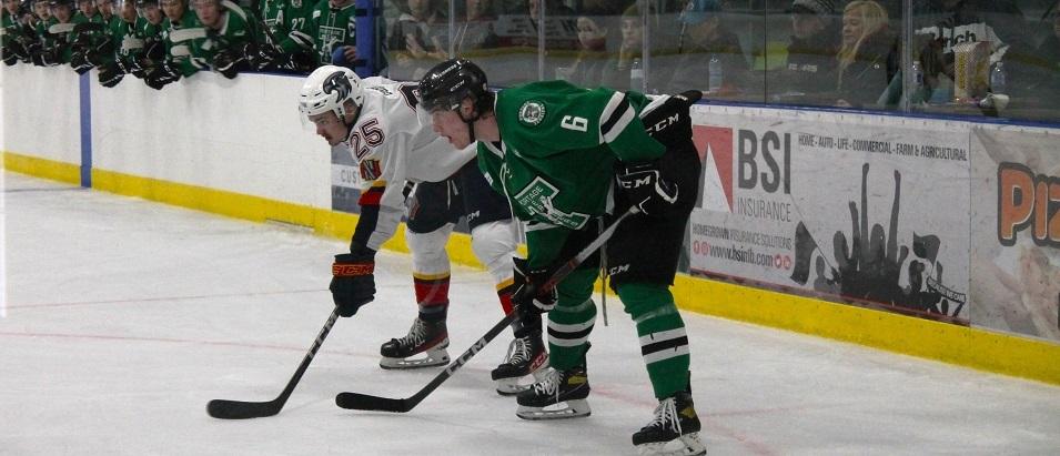 The Niverville Nighthawks dropped their second straight game to Portage, falling behind two games to zero in their first round best-of-seven series after losing 5–2 on Saturday night at the CRRC.