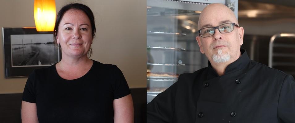 Winners of the first Niverville Pizza War: Laura Mulvena of Niverville Chicken Chef and Dean Delorme of Santa Lucia Niverville.