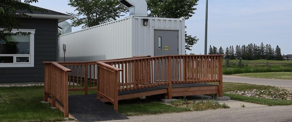 A PCH visitation shelter in Niverville.