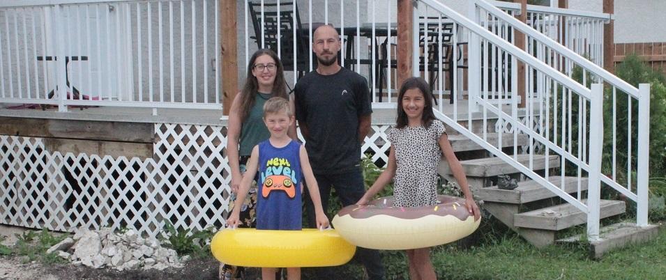 Tara Gardai and her family have been waiting three weeks for a permit from the town to allow them to install their swimming pool.