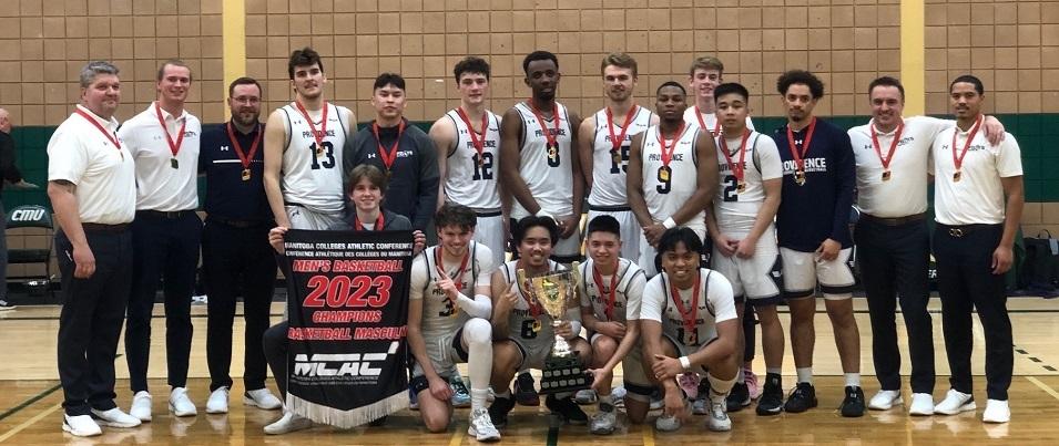 The men's basketball team from Providence University College won the MCAC championship.