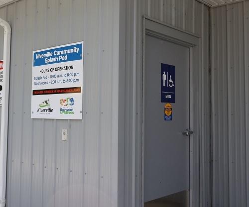 The washroom at the splash pad in Hespeler Park recently suffered substantial vandalism.