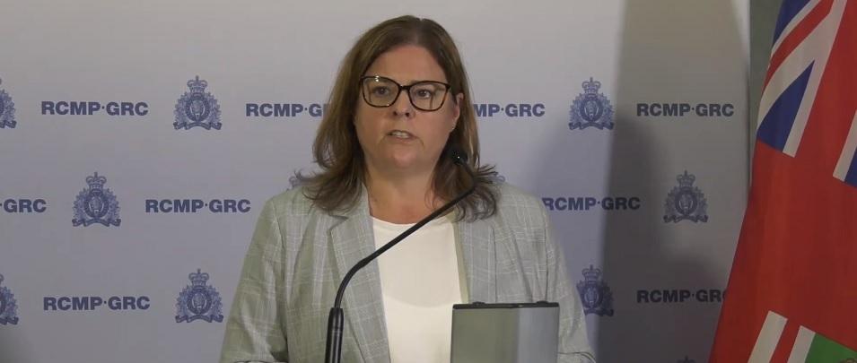 Premier Heather Stefanson appears at press conference to provide update on Dauphin bus crash fallout.