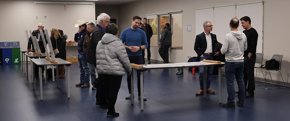 An open house at the CRRC in Niverville to discuss plans for the regional wastewater plant.