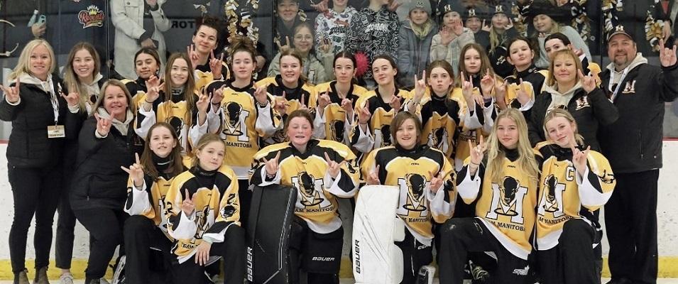Members of the U14AA Team Manitoba.