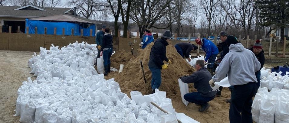 Community volunteers banded together to protect property in the RM of Ritchot during this year's Red River flood.