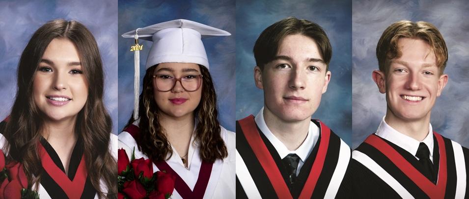 Emma Ginter, Téa DesRosiers, Landon Nickel, and Jack Grantham.