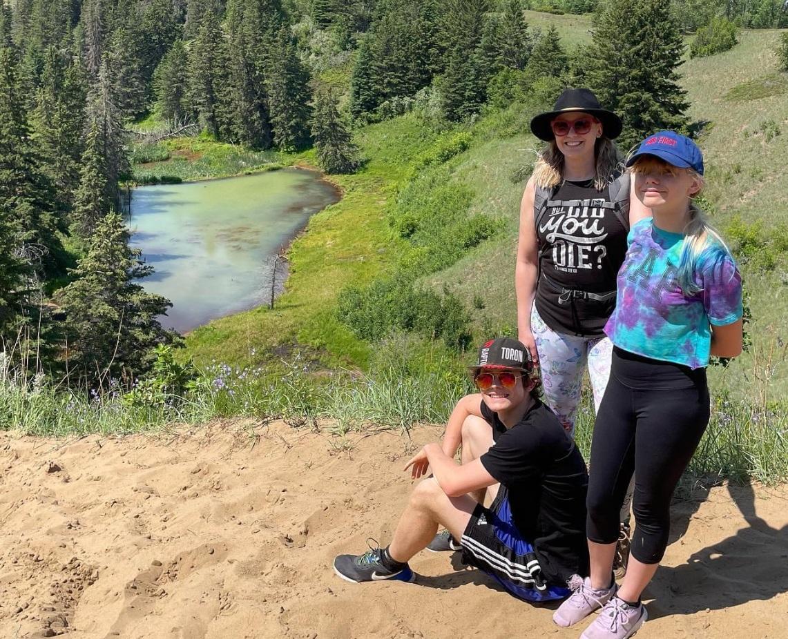 Sylvia St. Cyr and her daughter are avid hikers.
