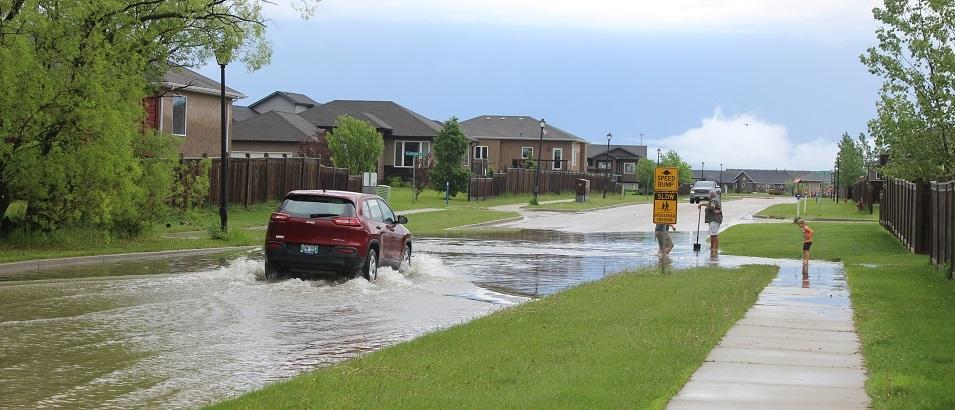 A brief but intense rainstorm on Sunday, June 12 caused flash flooding in the southeast.