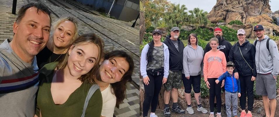 The Enns family and the Falk family.