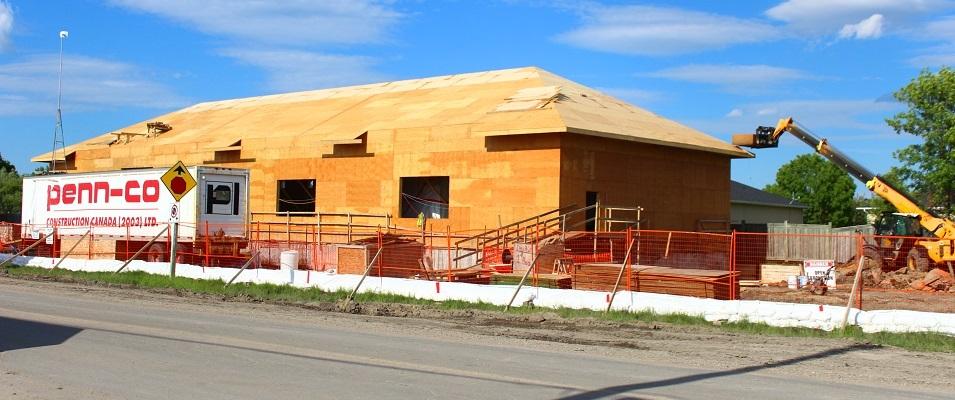 Construction underway for Niverville's upgraded water treatment plant.