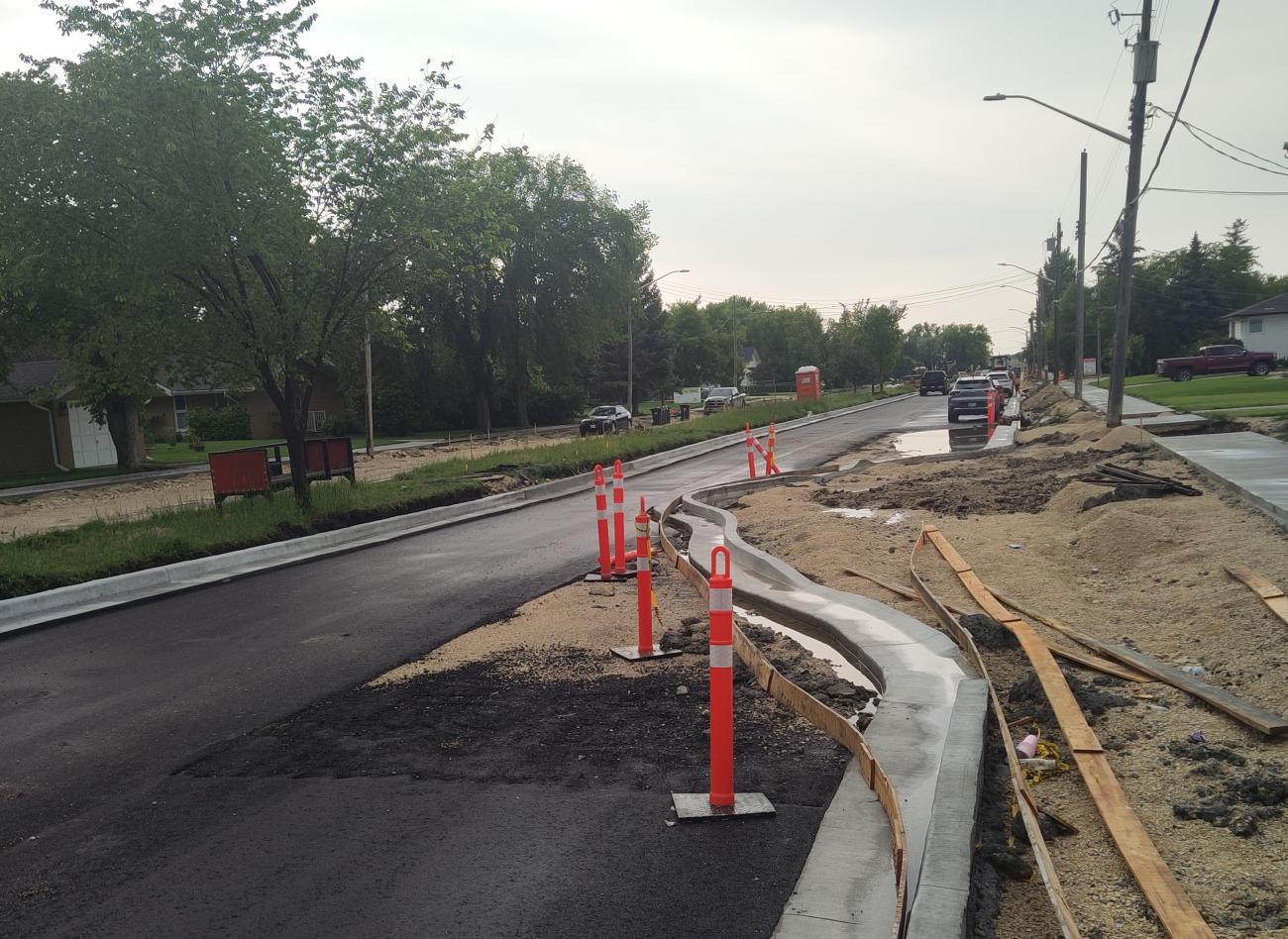 Some IDC residents are concerned about bump-outs being constructed along Main Street.