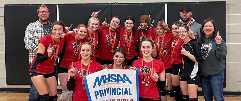 The JV Niverville Panthers, who won this year's Provincials.