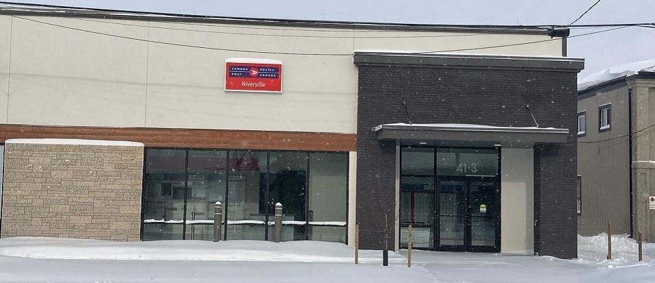 The new Canada Post location on Main Street Niverville.