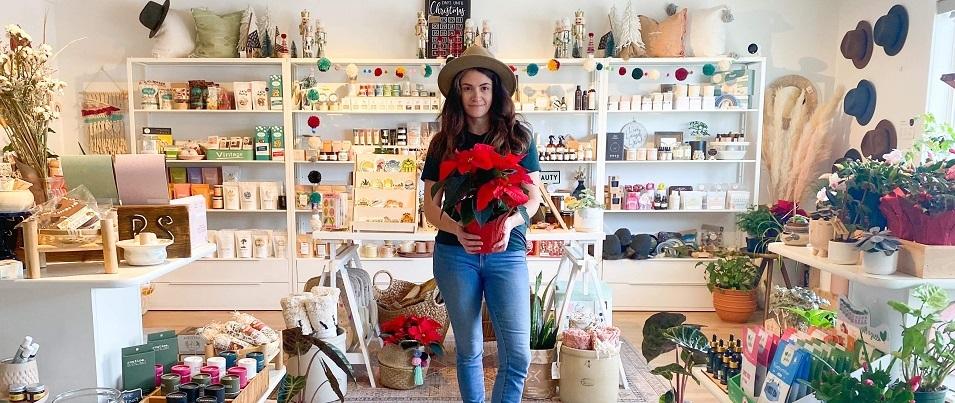 Noella Andres of the Community General Store in Niverville.