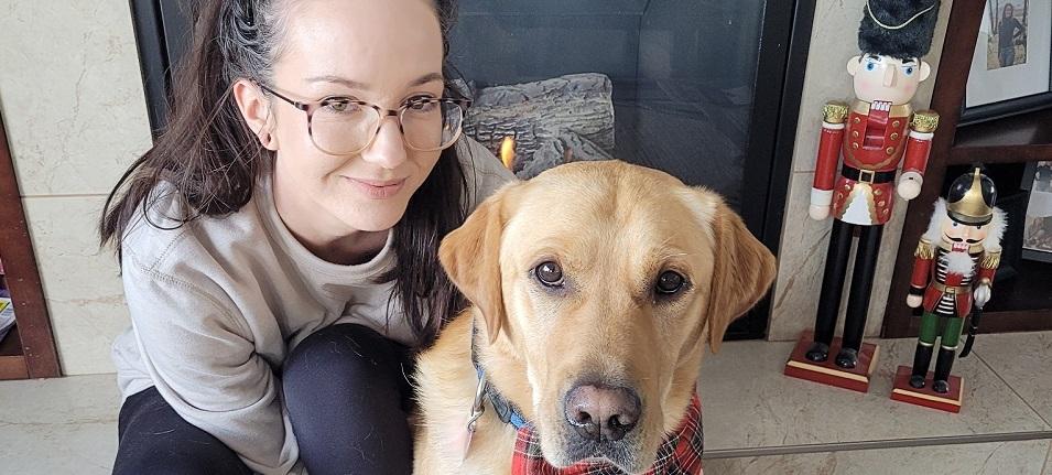 Brie Bourcier and her dog Rocky.