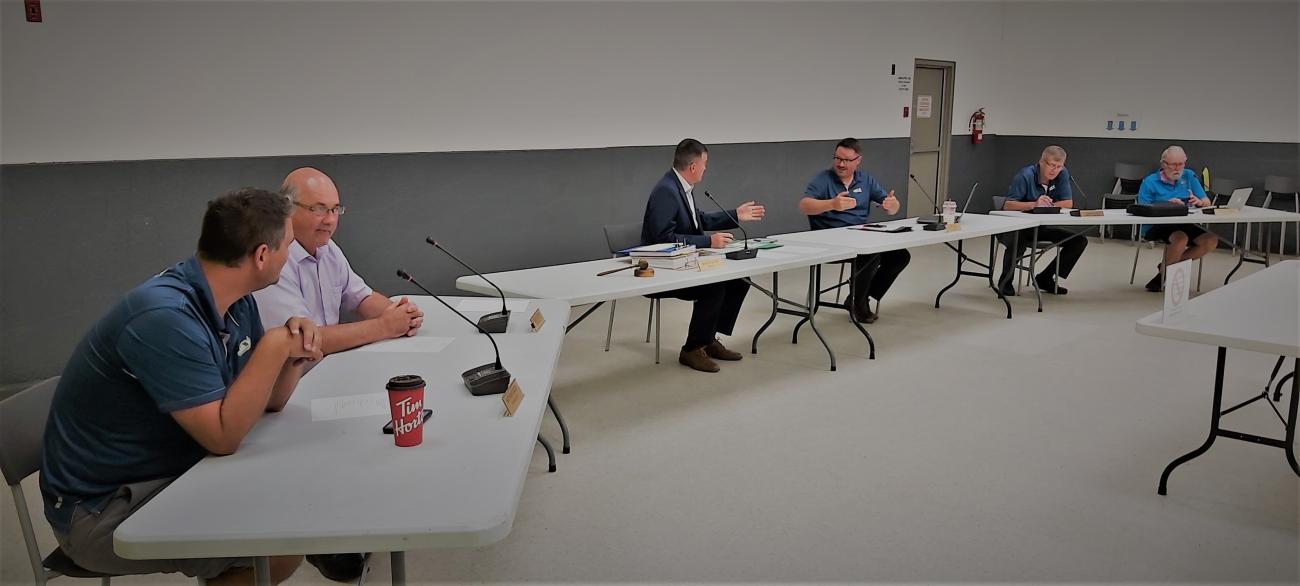 Niverville's town council at a regularly scheduled public meeting.