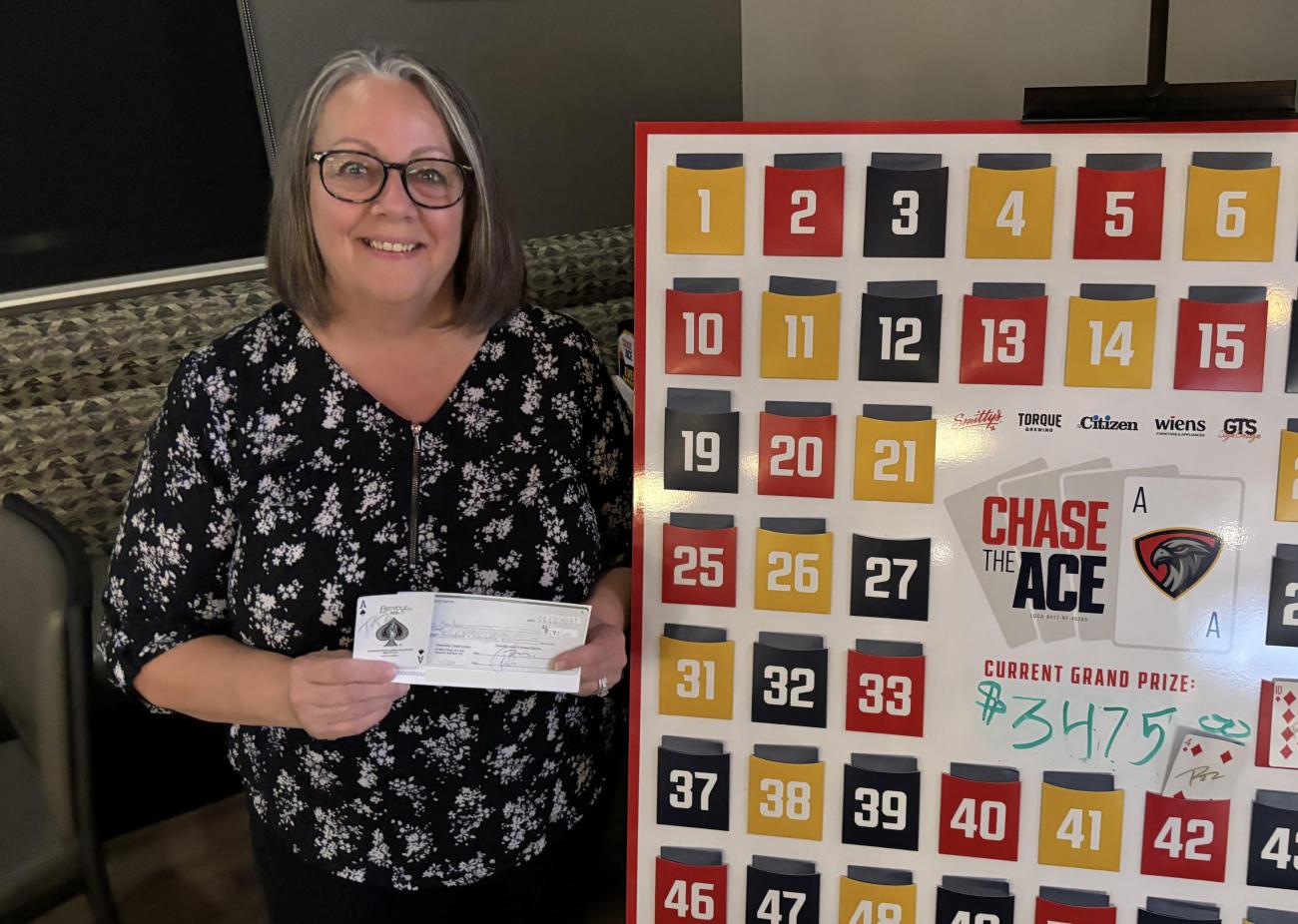 On October 8, Tess Martone took away the grand prize.