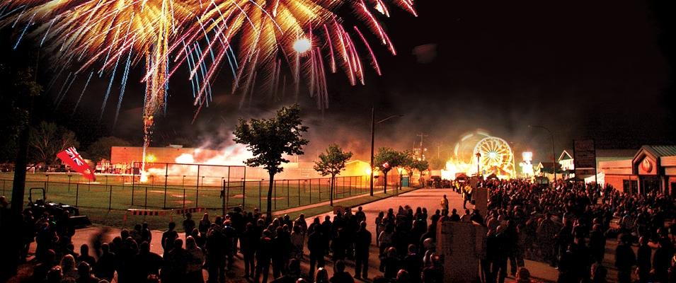 The Blackout Fireworks on Main Street Niverville