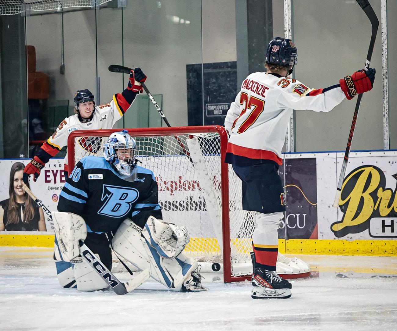The Niverville Nighthawks made it four straight wins on Saturday evening with a 2–0 victory over the Winnipeg Blues on the road.