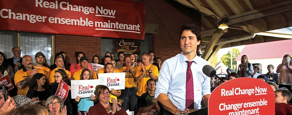 Trudeau on the campaign trail